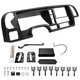 ECOTRIC Double Din Dash Panel Compatible with 1995-2002 GMC Sierra Chevy Silv...