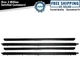 Window Sweep Felts Seals Weatherstrip 4 Piece Kit Set for Chevy GMC S10 Truck
