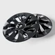 4 Piece Gloss Black Snap-on Wheel Cover Hubcap Set Fits 17-23 Tesla 3