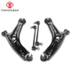 For 2011- 2019 Ford Fiesta 4x Front Lower Control Arm w/Ball Joint Sway Bar Link