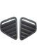 MAZDA RX-7 1986-1992 NEW BLACK DASH VENT GRILLE SET