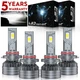 For Toyota Sienna 2004-2010 LED Headlight 9005 9006 White High Low Beam Bulbs M9