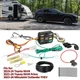 Trailer Wiring Harness Kit For 2019-2024 Toyota RAV4 Plug & Play Flat Connector