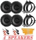 JBL Stage2 3-Way 250 Watts 6.5" Front & Rear Speakers for 2020-Up Toyota Corolla