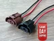 NEW 2003-2009 Toyota 4Runner Headlight Low Beam High Beam Bulb Connectors Pair