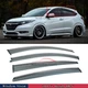 For 2015-2022 Honda HR-V HRV Chrome Trim Smoked Tinted Window Visors Rain Guards