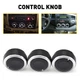For Toyota Tacoma 2005-2015 Toyota Vios 2002-06 Black Front A/C Control Knob Set