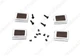 1968 Ford Mustang 1967-68 Mercury Cougar Door Pull Deluxe End Caps Scott Drake
