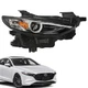 Right Headlight Assembly Black Housing for Mazda 3 2019-2021 BCJH51030