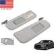 Driver & Passenger Side Sun Visor Pair Set For Hyundai Veloster 2012-2015 Gray