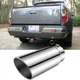 For Honda Ridgeline 5" Inlet 6" Outlet 15" Length Exhaust Tip Stainless Steel 