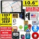 1997-2002 JEEP WRANGLER 10.6" NAVIGATION BLUETOOTH USB CD/DVD CAR RADIO STEREO