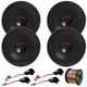 4x JBL Stage3 627 6.5" 225W 2-Way Car Speakers w/Wire + Speaker Harness (Ford)