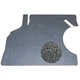 Trunk Mat Herringbone Gray Black Gray Felt Backed 1968-69 Chevrolet Chevelle
