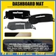 Black Gray Dashboard Cover for 2007-2013 GMC Sierra 1500 2500HD 3500HD Dash Mat