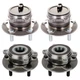 4pcs Wheel Hub Bearing Assembly Front Rear LH & RH For Mazda 3 Sport 2014-2018