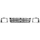 Chrome Grille & Headlamp Door Bezel Kit for 83-90 Chevy S10 Pickup S10 Blazer