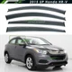 For 2015-2022 Honda HR-V HRV Chrome Trim Smoked Tinted Window VisorS Rain GuardS