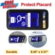 Handicap Placard Holder for Car Visor Auto 1 PCS Black Visor Placard Holder