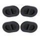 Car Floor Drain Plug Oval 4Pcs Black for 2014-2022 Jeep Wrangler 68194821AA
