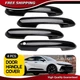 4X Snap-on Car Exterior Door Handle Cover For 2019-2025 Toyota RAV4 Glossy Black