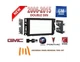 AI 2006-2015 GMC BUICK PONTIAC SATURN 2 DIN CAR STEREO INSTALL DASH KIT, HARNESS