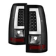 Chevy 03-06 Silverado 07 Classic Black LED Tube Style Tail Brake Lights Set