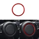Red Carbon Fiber Steering Wheel Ring Cover Trim For Jaguar F-PACE XE XF 2016-19