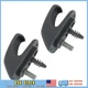 2X Coat Hook Clip Dark Grey fits 2019-2024 Chevrolet Silverado 1500 2500 3500