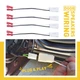 2Pair of Car Door Speaker Wire Harness Connector for Dodge Jeep Adapter Chrysler