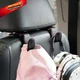 yicheyiyou Car Hooks Universal Vehicle Back Seat Headrest Black red 
