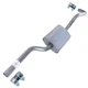 Stainless Steel Rear Exhaust Resonator Assembly fits: 2013-2016 Ford Escape 1.6L