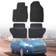For 2011-2019 Ford Fiesta 1st & 2nd Replacement Floor Mats Carpet Velour Black