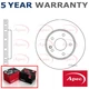 Apec Front Brake Disc Fits Mercedes C-Class 1993-2001 2024210912