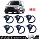 6PCS Black Steel Rear Cargo D-Hooks Fit For 2015-2024 Ford Transit 150 250 350