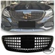 For 2014-2020 Mercedes-Benz S-Class W222 MayBach Style S560 Front Grille Black