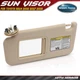 Beige Left Driver Side Sun Visor w/ Extender & Mirror for Toyota RAV4 2006-2013