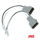 72-5512 2Pcs Car Door Speaker Connector Harness Adapter For Ford Mercury Mazda