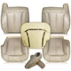 AUTOKAY Driver Passenger Seat Cover & Foam Cushion Tan 522 for GMC Sierra 150...