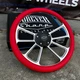 14" Billet 4 Spoke Steering Wheel w/ Red Vinyl Wrap and Licensed Chevy Horn