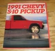 Original 1991 Chevrolet S-10 Pickup Sales Brochure 91 Chevy
