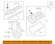 FORD OEM Valve Timing Covers-Valve Cover Seal BR3Z6C535A