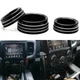 Black Air Conditioning Radio Audio Switch Ring Knob Cover For Dodge Accessories