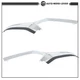 Left+Right Front Bumper Grille Trims 2 PCS Chrome Plastic For Mazda 3 2019-2023