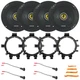 4x Kicker CSC65 6.5" 300W Speakers + Speaker Harness Wire w/Adapters (95-2009)