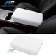 Fits 20-24 Tesla Model Y 17-23 Model 3 White TPE Console Armrest Box Cover Trim