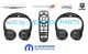 2013-2020 Dodge Grand Caravan Rear Entertainment Wireless Headphones Remote Kit
