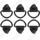 6x For 15-23 Ford Transit-150 250 350 Steel Cargo Hooks BK2Z15550A74A V550A74-AD