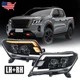 LED Headlight Assembly Sequential Turn Signal For Nissan Navara NP300 2014-2022