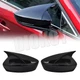 For Mazda 3 Axela M3 2017-2019 1Pair Gloss Black Rearview Mirror Cap Cover Trim